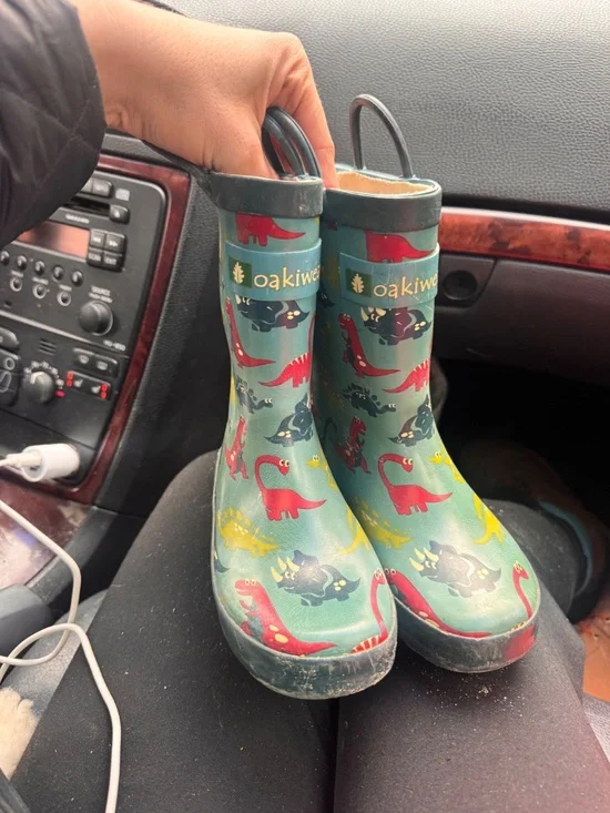 Oakiwear Rain Boots Toddler Size 11 Waterproof Kids Outdoor Mud Boots - Picture 3 of 6